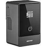 NEEWER Mini V Mount Battery, 6800mAh 99Wh V Lock Battery, PD65W Fast Charging/D Tap/BP/USB A/Dual DC Port/OLED Display for Ca