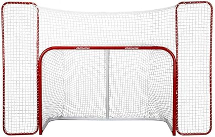 bauer hockey net with backstop