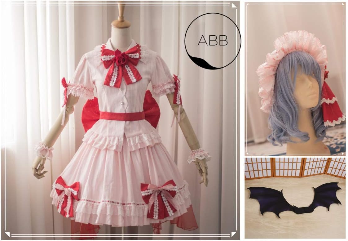 東方project 東方紅魔郷 レミリア スカーレットコスプレ衣装 帽 翼 全セット コスプレ 仮装 通販 Amazon