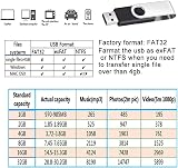 FEBNISCTE 10x 1GB USB 2.0 Flash Drive Swivel Foldable w/ Wrist Ropes Kids Data view 3