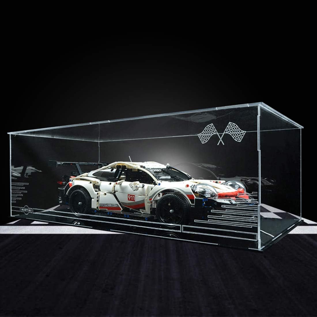 TONGJI Vitrine Acrylique Compatible avec Lego 42096 Technic Porsche 911