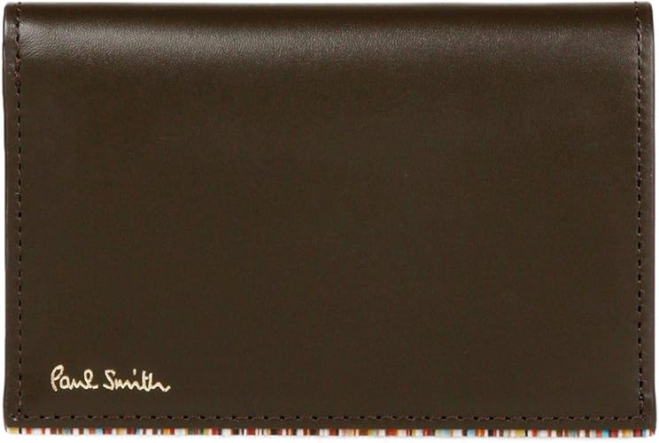 Amazon ポールスミス Paul Smith ストライプポイント 2つ折り カードケース 二つ折り 定期入れ クレジットカードケース メンズ 純正化粧箱 ショップバッグ付き Psc761 ブラウン クレジットカードケース