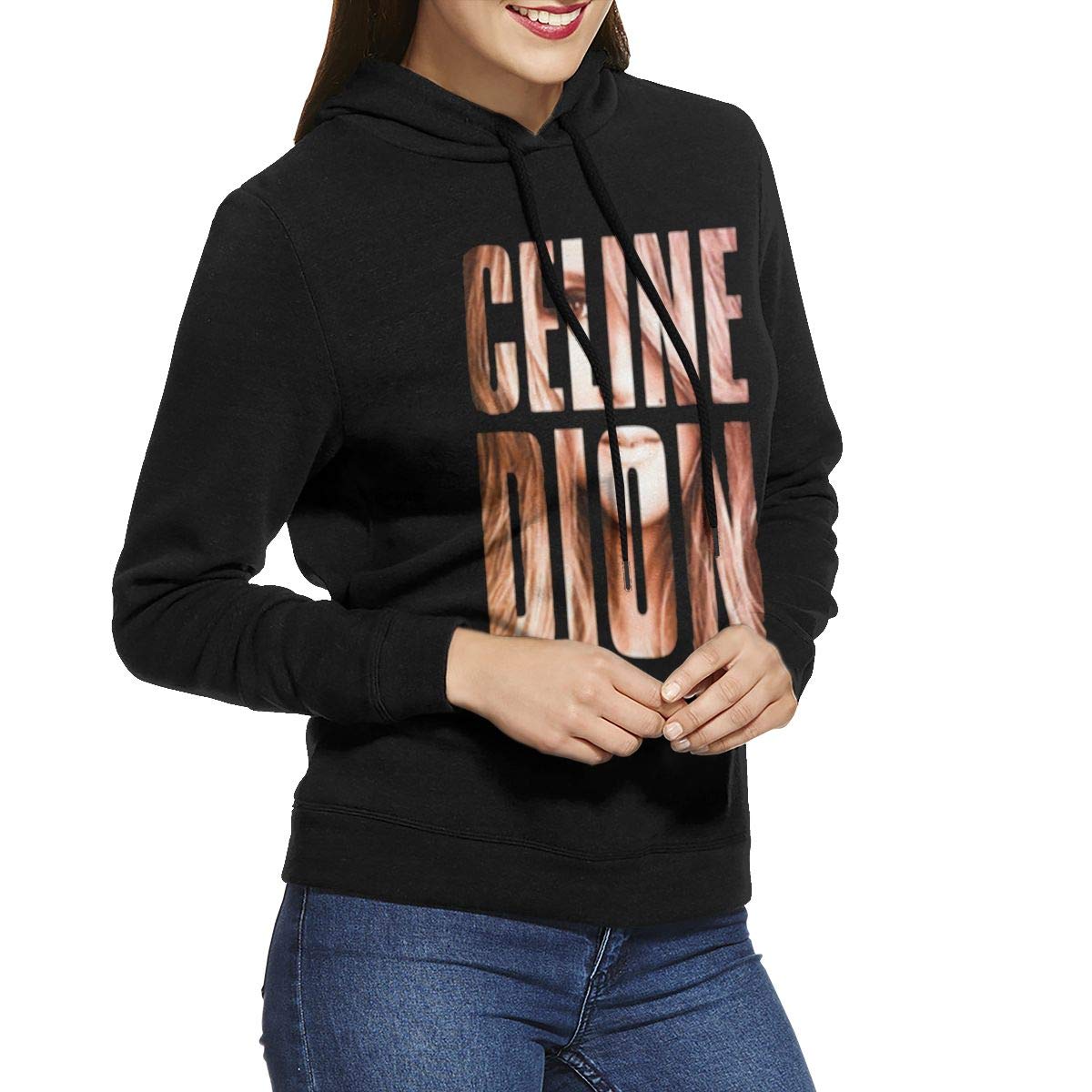 celine red hoodie