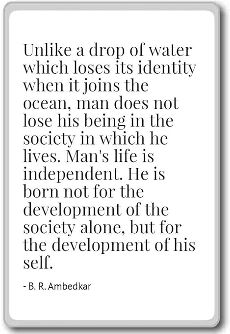 A diferencia de una gota de agua que pierde su ident. - B. R. ...