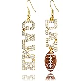 Football Earrings for Women Football Mom Game Day Earring Accessorie Outfits Shirts Set Fall Sport Jewelry Cute Sport Stud Earrings