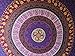 Folkulture Retro Spectrum Bohemian Hippie Tapestry Wall Hanging for College Dorm Room, Indian Mandala Floral Bedding Bedspread for Bedroom or Beach Blanket, Queen Size Blue Purple Boho Trippy Spread