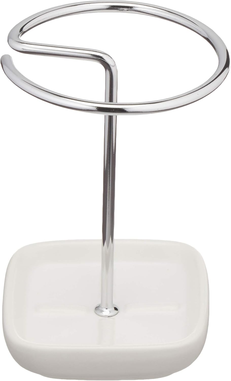 Basics 4-Piece Ceramic Bathroom Accessories Set, White: Home & Kitchen