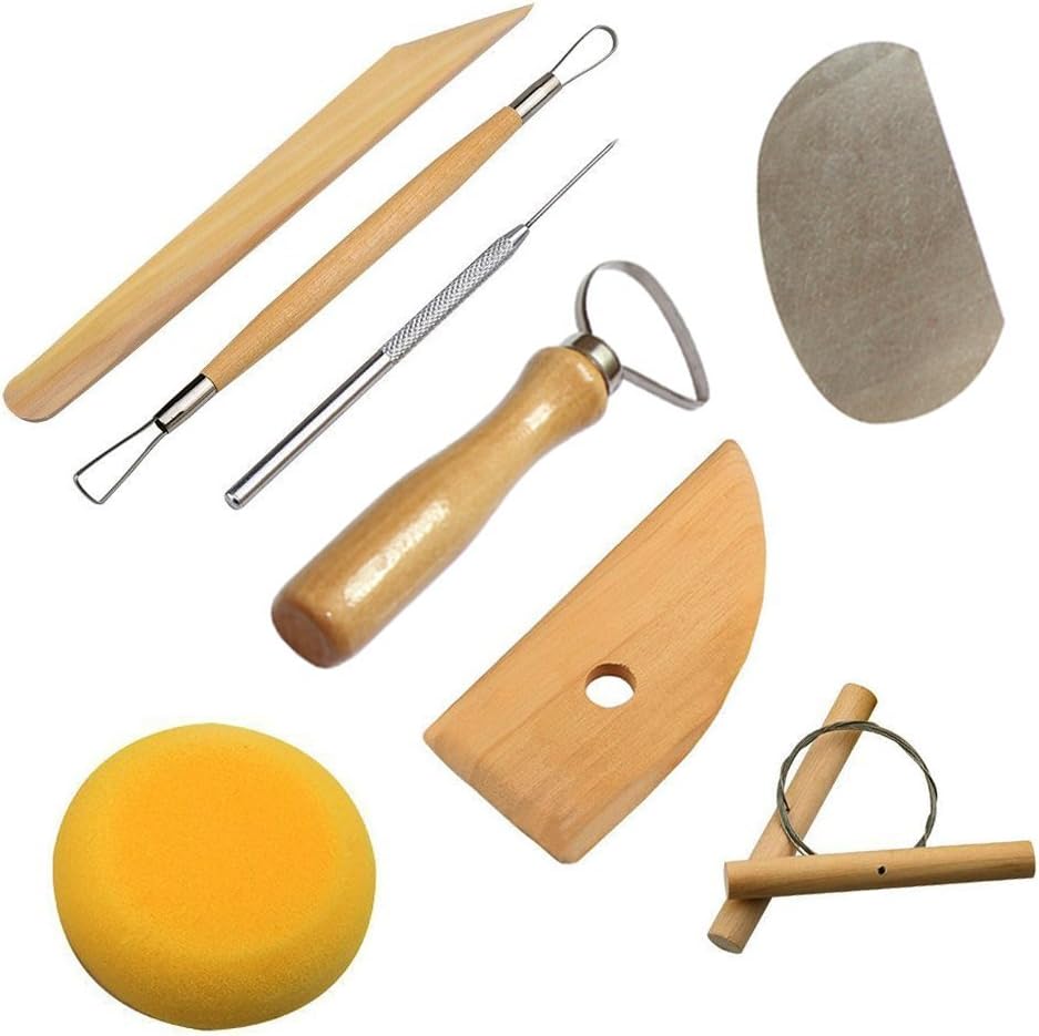 Cozyswan High Quality Pottery Tool Sculpting Tool (8Pcs) Amazon.co.uk Kitchen & Home