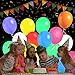iFUNow LED Balloons Non-Flashing, 32 Pack, 8 Colors Light Up Balloons, Lasts 12-24 Hours for Glow in the Dark Party Supplies, Birthday and Halloween Party Decorations