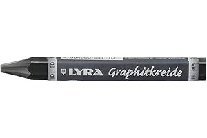 Lyra Graphite Crayons - 9B Graphite Stick Crayons for Artists and Students of All Ages - Set of 12 Durable Graphite Sticks for Sketching Drawing Shading and More