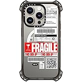 CASETiFY Bounce iPhone 15 Pro Case [6X Military Grade Drop Tested / 21.3ft Drop Protection/Compatible with Magsafe] - Stickers Prints - PP-0008 - Clear Black