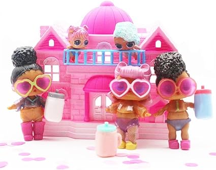 Amazon Com Big Pretend Play Princess Doll House Toy Big Family