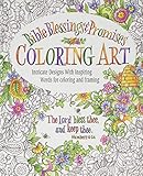 Bible Blessings & Promises Coloring Art by 