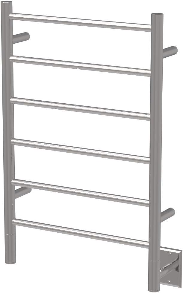 Jeeves J Straight Heated Towel Warmer Rack for Bathroom - Polished, 60 Watts; 0.5 Amps; 110 Volts