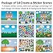 14 Make-A-Sticker Scene Variety Pack (7 different Sticker Scenes, 2 of each kind, size=8.5 x11 inches)