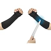 PATIKIL Cut Resistant Sleeve, Arm Safety Protectors Sleeves with Thumb Hole Level 5 Protection Forearm Guard Sleeves