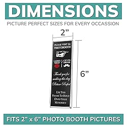 pbf PHOTO BOOTH FRAMES 2x6 Magnetic Picture Frames