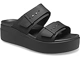 Crocs Brooklyn Buckle Low Wedge Black 1 6 M