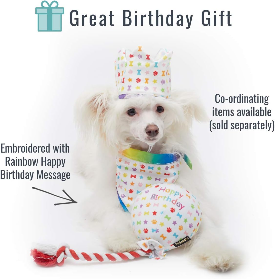 Pet London Birthday Balloon Dog Toy, Celebrate Your Dog's Happy Birthday - Image 3