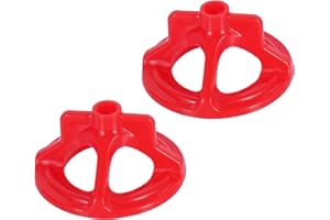 THREETWONE Tile Leveling System, 1/16 Inch, 1/8Inch, 1/32 Inch, 200 Pieces Red (200 caps, 1/8-1/16-1/32)