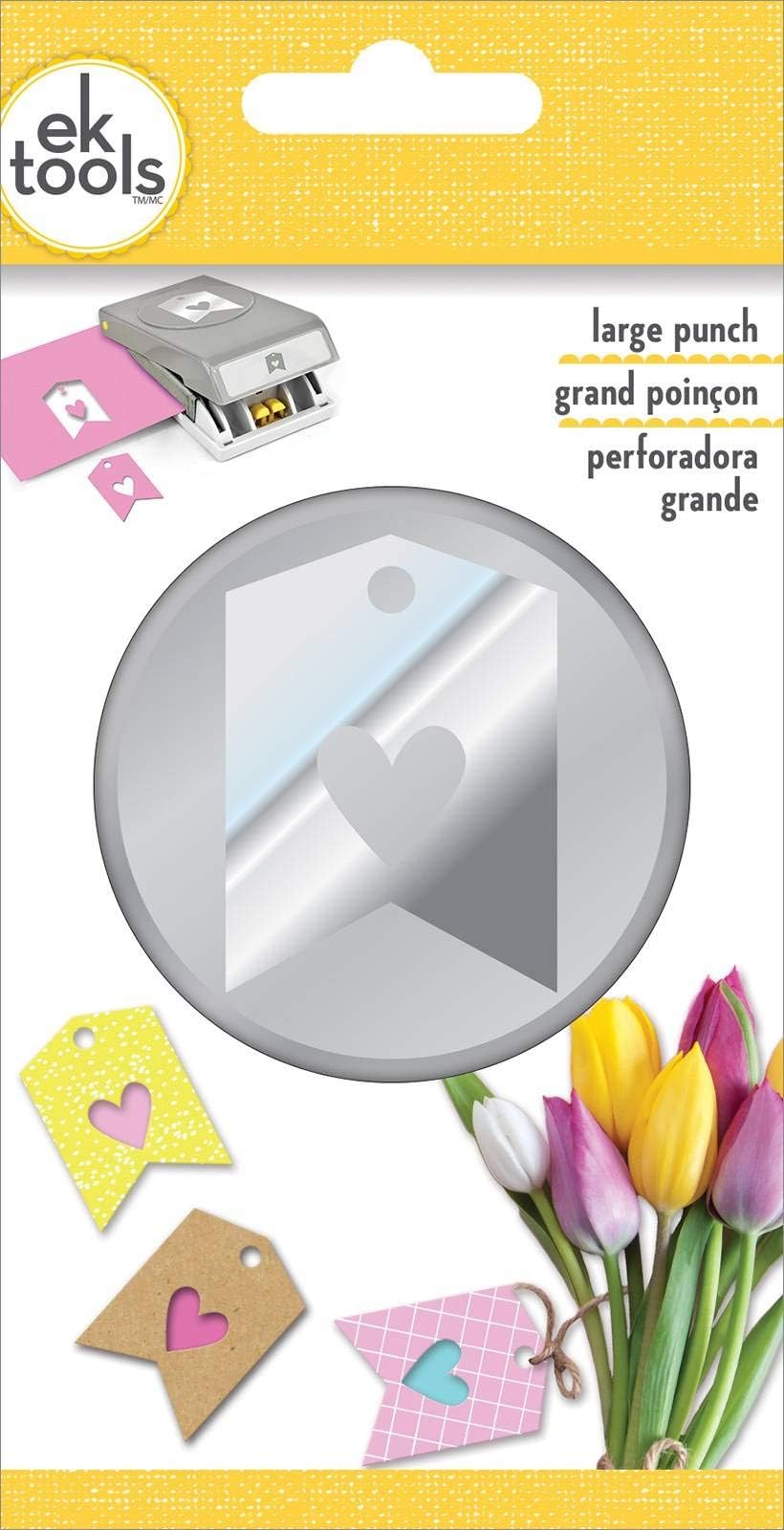 Ek Tools Large Double Punch-Heart Tag