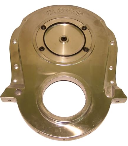 Alum Block Polished Timing Cover With Gaskets Polished Aluminum Timing ...