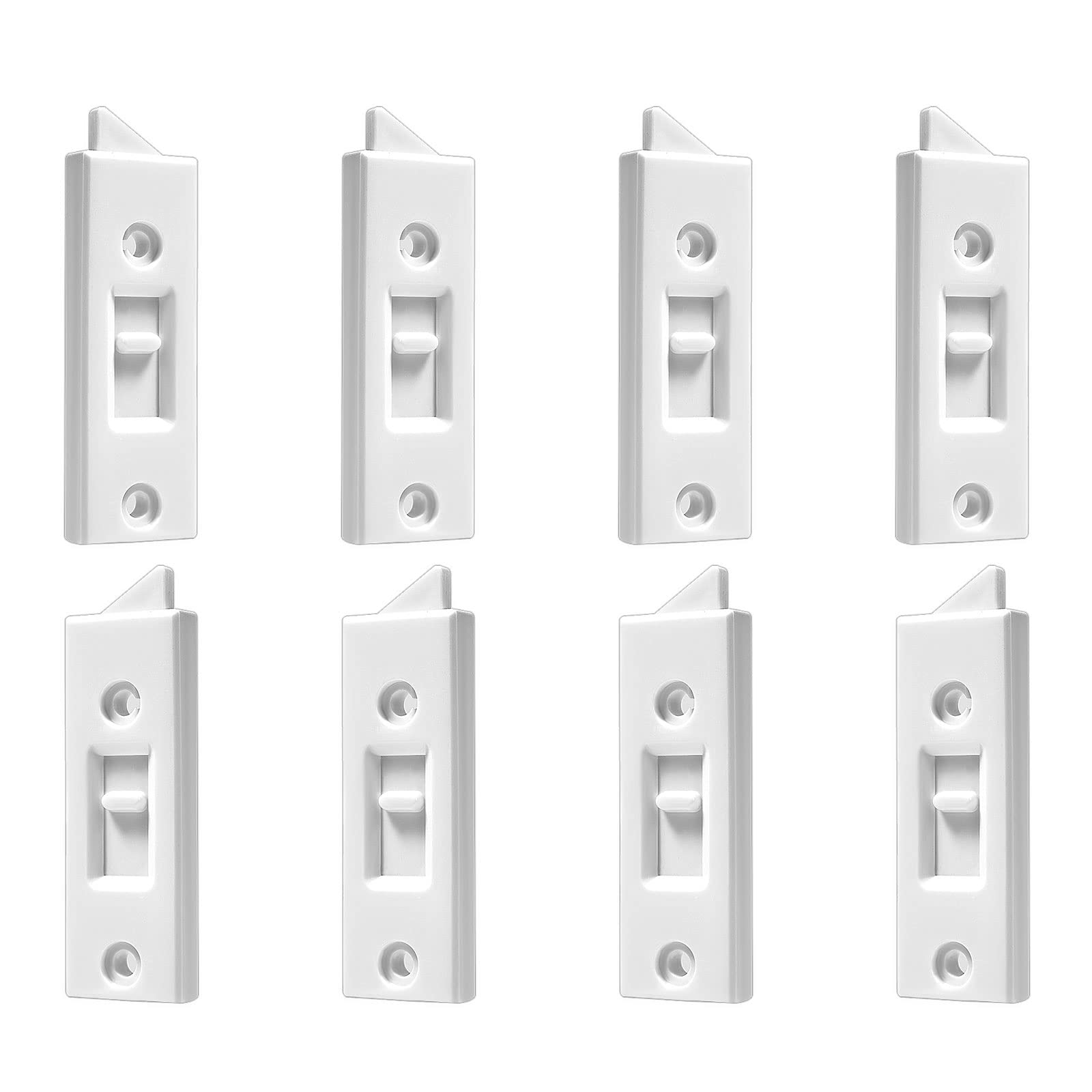 AIEX 8pcs Window Latch Locks Replacement, 2 Inch Hole Center Spacing Vinyl Window Replacement Parts Window Latch Locks Window Tilt Latch Window Latch Locks Window Parts Sliding Window Tilt Latch