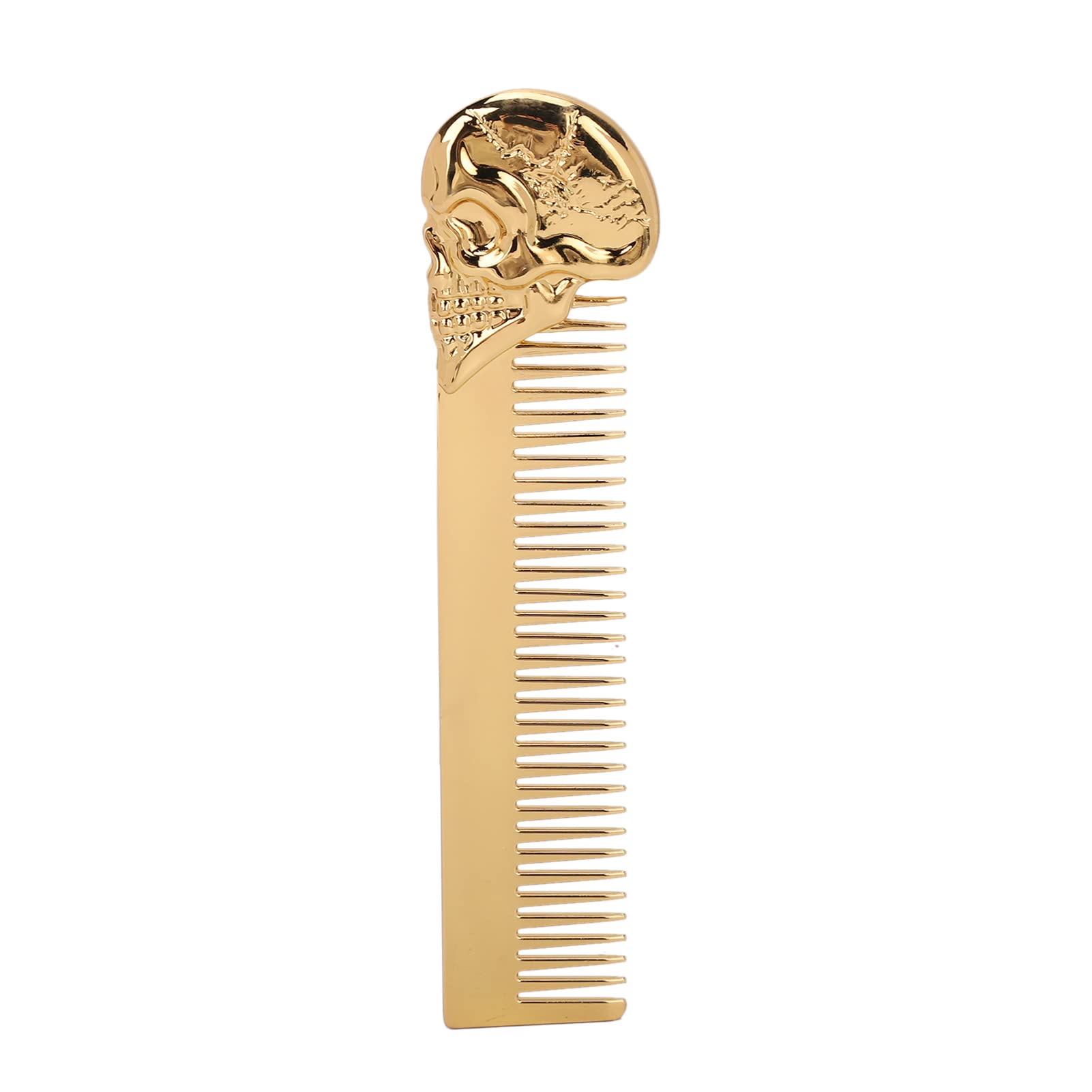 Pocket Beard Comb, Hair Combs Set Pocket Fine Hair Combs for Women and Men, Fine Dressing Comb, Hair Styling Mustache Shaping Oil Hair Comb (Gold)