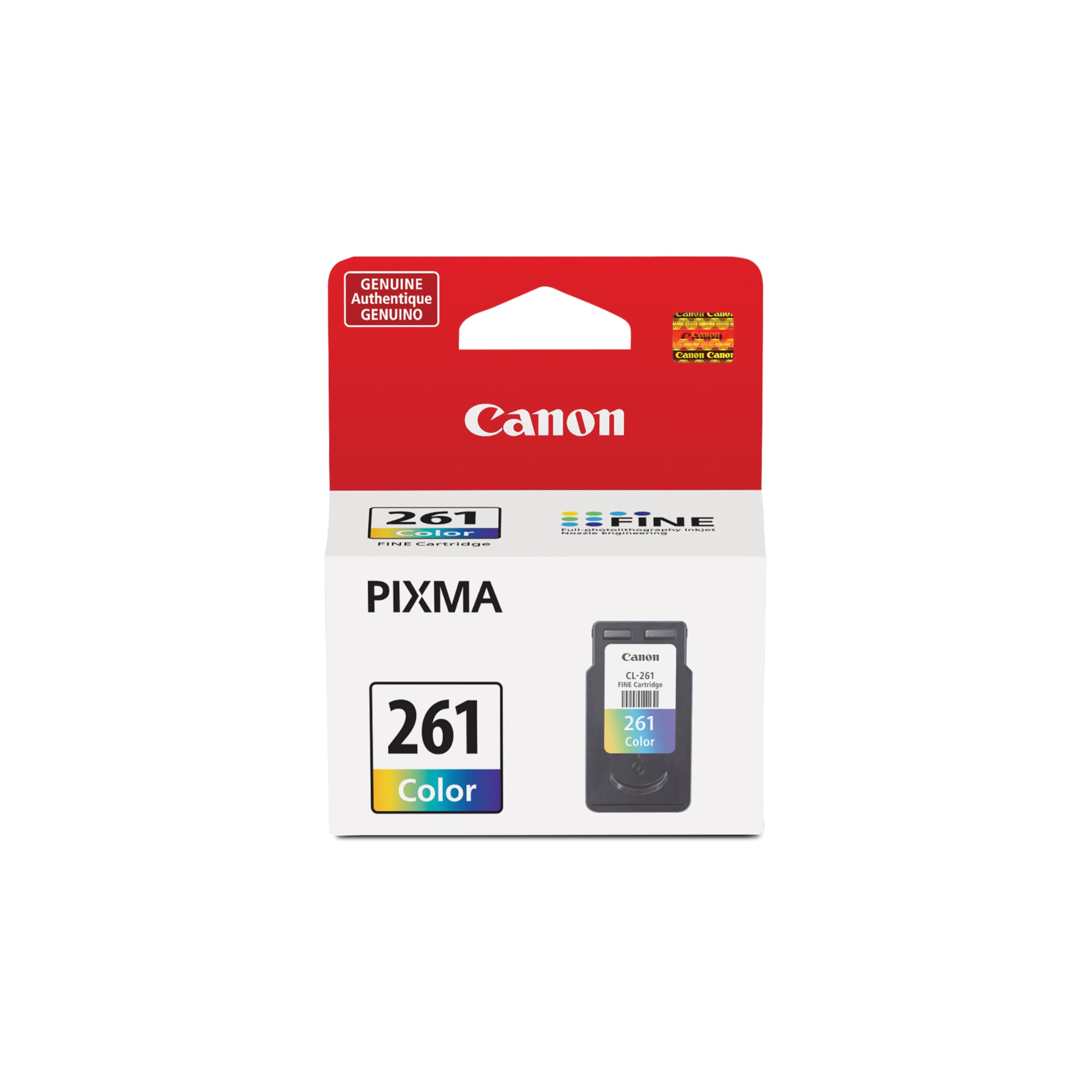 Canon CL-261 Genuine Color Ink Cartridge, Compatible with TS5320/6420/6420a,TR7020/7020a