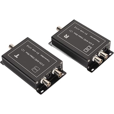 SaiDian 4-Wege Video-Splitter – Quad-Splitter Für Analoge Überwachungskameras, 4 Eingänge, 1 Ausgang, 5–15 V DC
