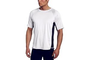 Kanu Surf Mens Short Sleeve UPF 50 Swim Shirt Rash Guard Sun Shirt (Regular & Extended Sizes)