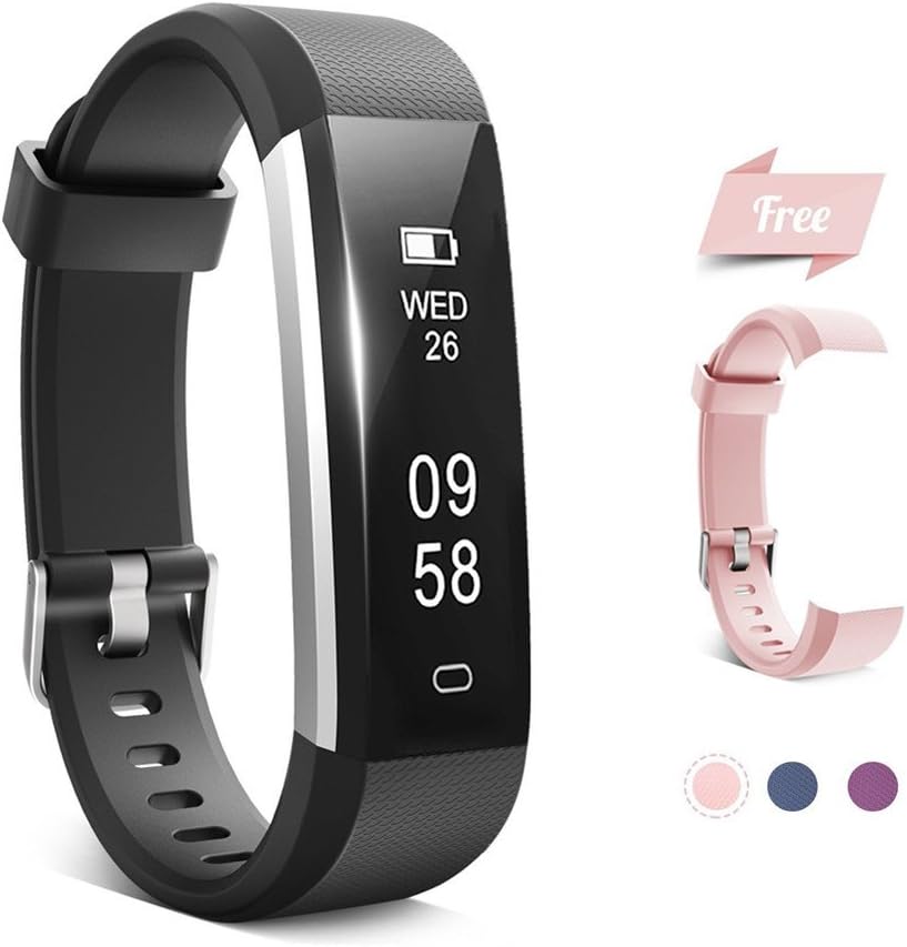 Loping Fitness Tracker, Fitness Watch with Heart Rate Monitor Waterproof Smart Activity Tracker with Sleep Tracker Step Calories Counter Pedometer Watch for Kids Women and Men