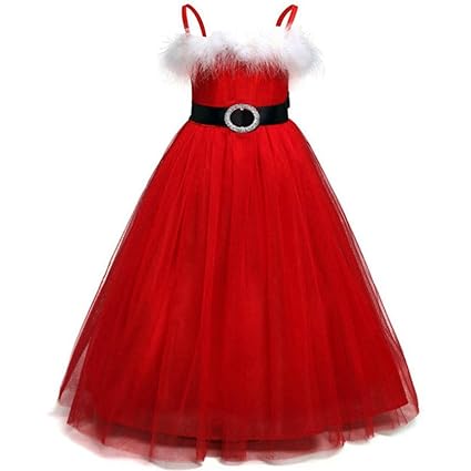 Weihnachtskleid URSING Kleinkind Kinder Baby Mädchen Tutu Prinzessin Weihnachten Outfits Kleidung Kleid Festlich Partykleid A
