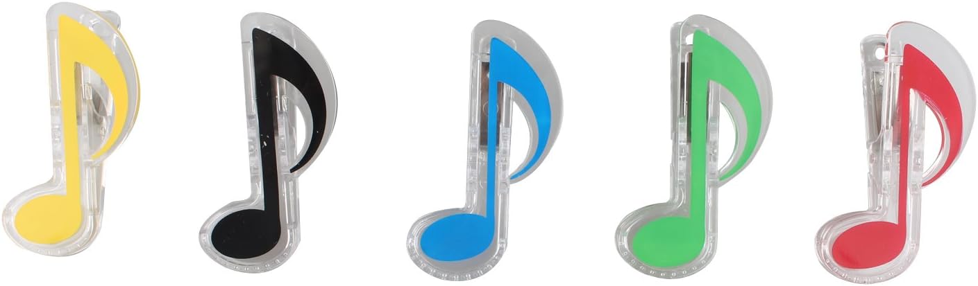 Futheda 10PCS Plastic Musical Note Clips Music Sheet Piano Book Page Food Bag Clips Quaver Clips Stage Music Practice Accessory - Image 3
