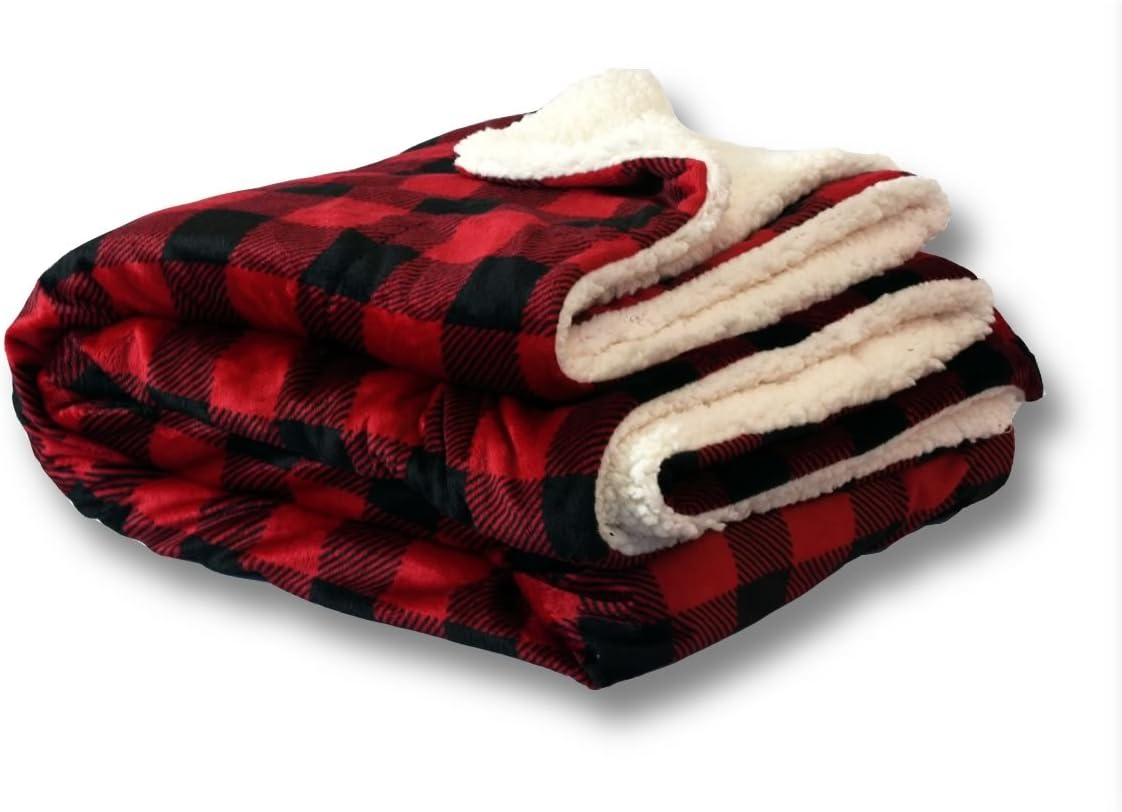 Faux Mink Sherpa Ultimate Blanket Hypoallergenic AntiPill Reversible Comfort