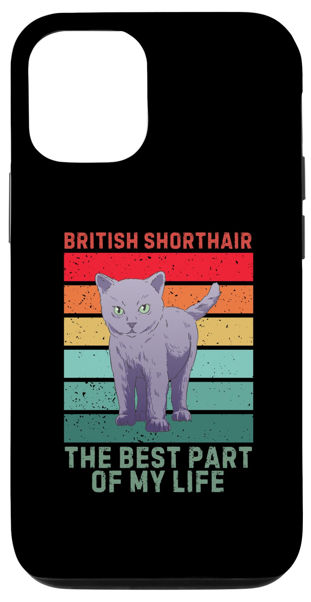iPhone 15 Vintage British Shorthair The Best Part Of My Life Cat Lover Case