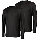 Hanes Sport Men's Long-Sleeve T-Shirt Pack, Cool DRI Moisture-Wicking Performance T-Shirts, Performance Tee, 2-Pack