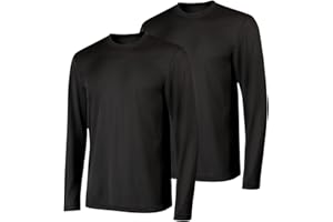 Hanes Sport Men's Long-Sleeve T-Shirt Pack, Cool DRI Moisture-Wicking Performance T-Shirts, Performance Tee, 2-Pack