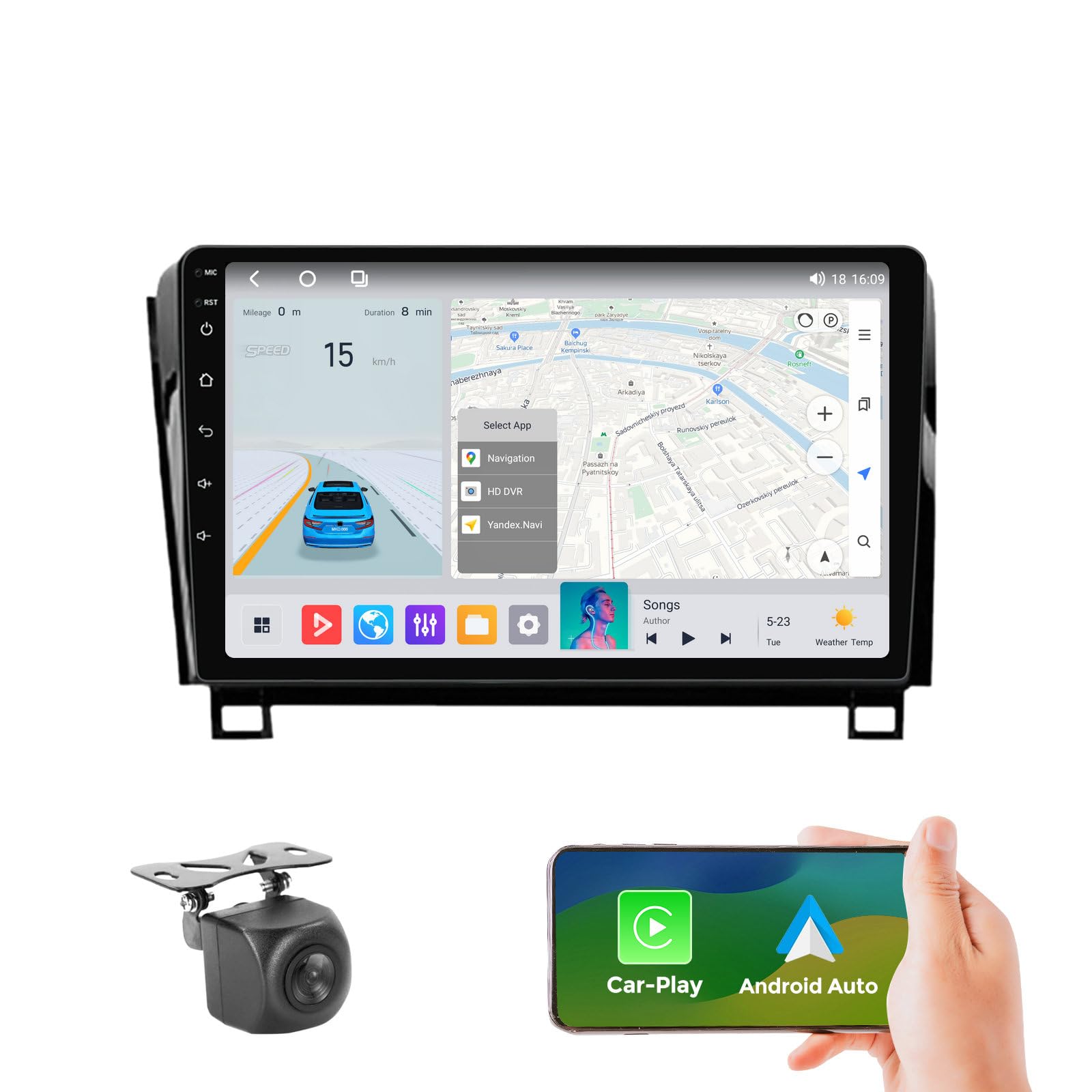 Photo 1 of Radio for Toyota Tundra: 8Core 4+64GB Stereo for Toyota Tundra 2007-2013 & Toyota Sequoia 2008-2019 Radio Upgrade Dash Kit, 10.1" Touch Screen with Carplay & Android Auto/Cooling Fan, For JBL & No JBL