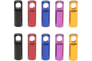 SING F LTD 10PCS Presta Valve Caps with Valve Core Removing Function for Mountain Bike Road Bike Aluminum Alloy Tire French Style Valve Cap Dust Cover 2PCS Each Colour