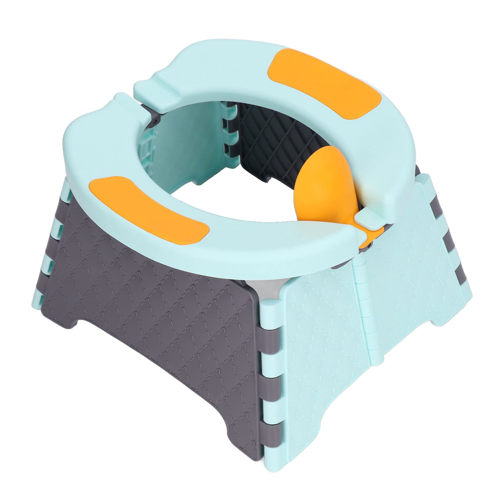 SPYMINNPOO Toddler Toilet, Portable Potty for Kids Foldable Toddler Toilet with Cleaning Bag Portable Car Baby Potty Chair for Indoor and Outdoor(Blue Hard Pad) Maternity Supplies Hygienic Products