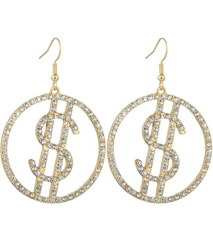 Amazon.com: YAEISM Rhinestone Dollar Sign Head chain Silver  display picture 2