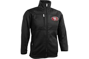 Outerstuff NFL Youth Boys 8-20 Bonded Fleece Full Zip Jacket, Black