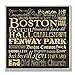 Stupell Home Décor Boston Landmarks Square Wall Plaque, 12 x 0.5 x 12, Proudly Made in USA