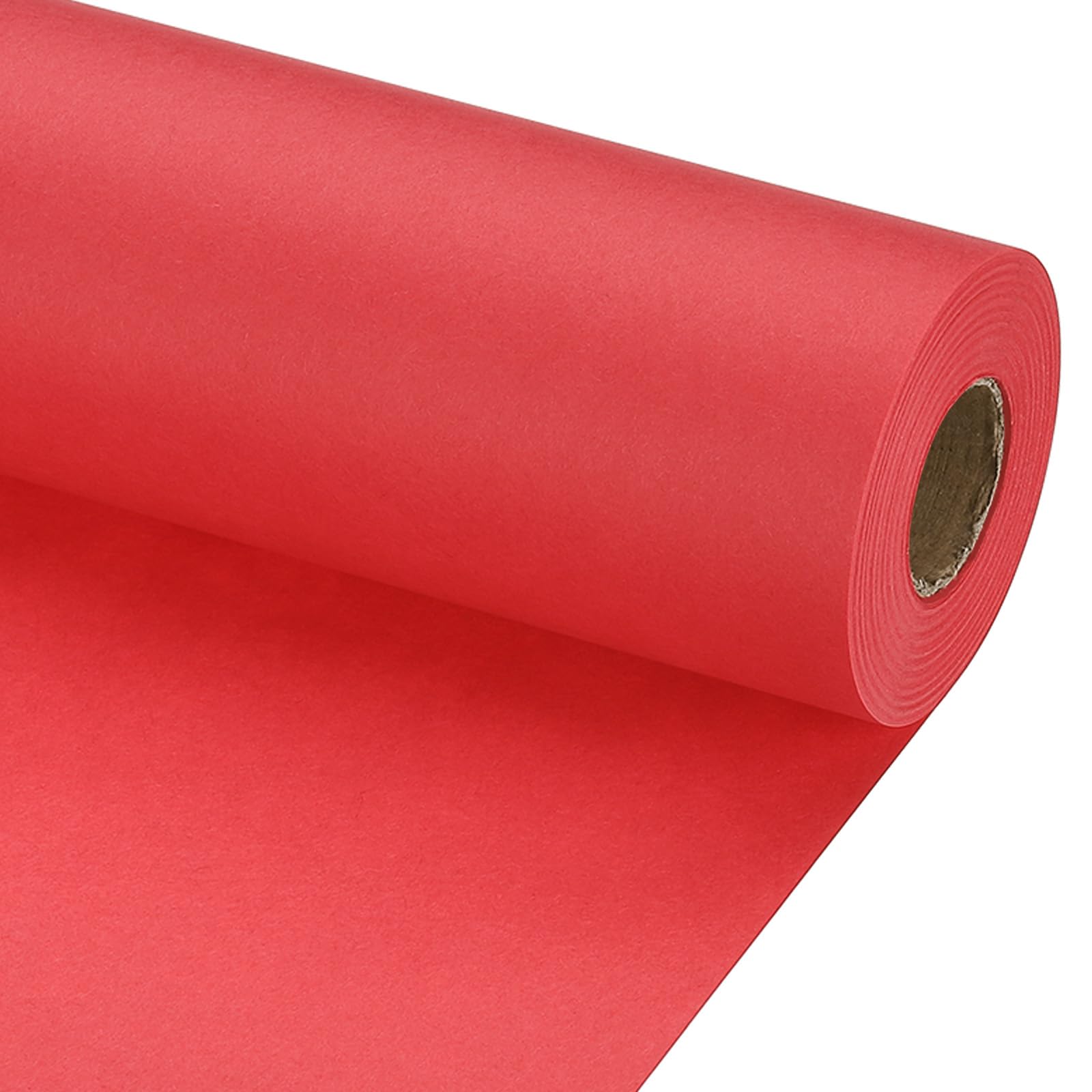 PATIKIL Wrapping Paper, 12" x 800"(66') 70 GSM Craft Paper Roll Kraft Packing Paper for Poster Bulletin Board, Gift Wrapping, Bright Red