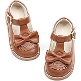 Felix & Flora Toddler Little Girl Princess Dress Shoes-Mary Jane Flats for Girl Party School Shoes