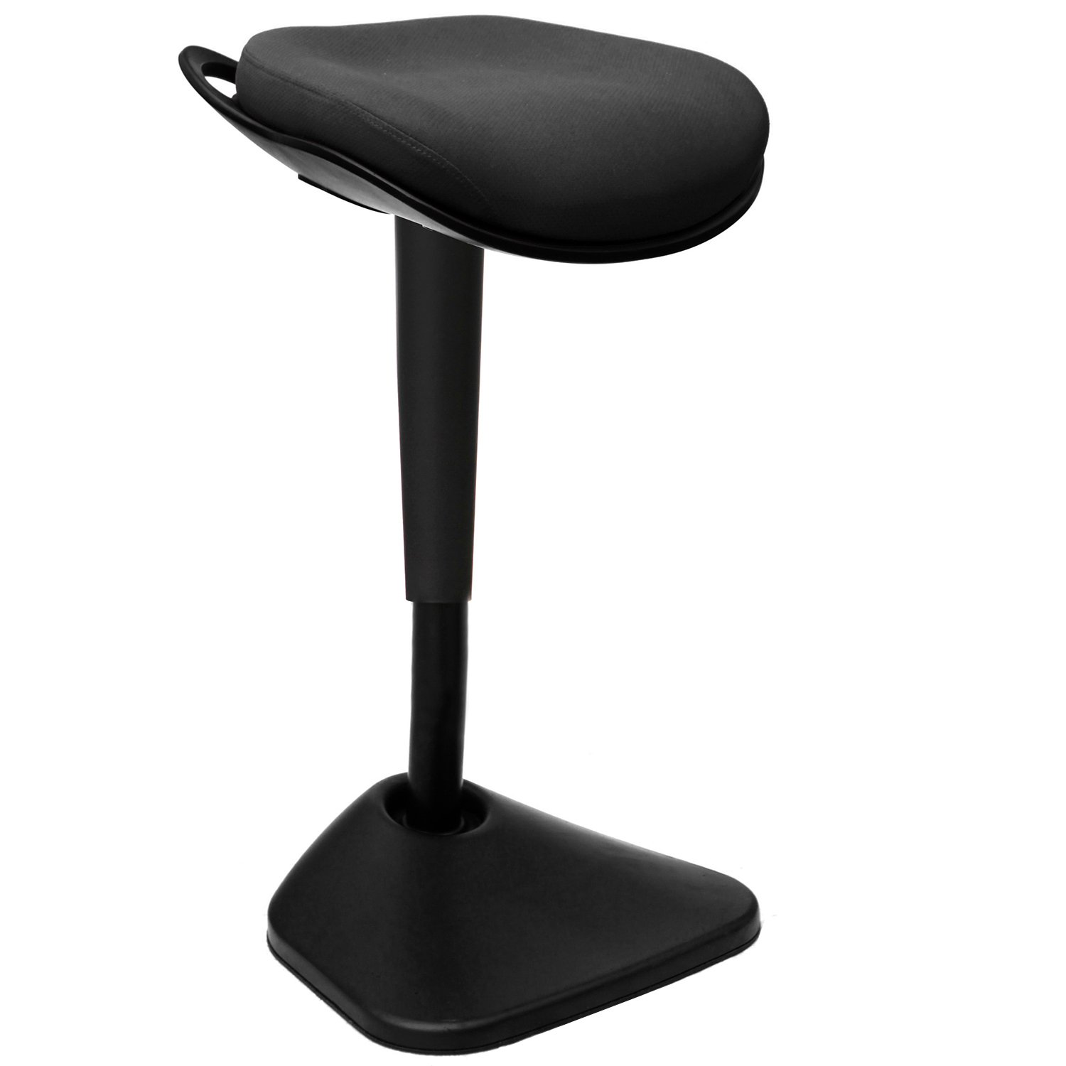AIMEZO Sit Stand Desk Stool 360° Swivel Seat Standing Desk Chair with Adjustable Height Active
