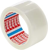 tesa Strong Packing Tape Clear 66m x 50mm Polypropylene Secure Box Parcel view 3