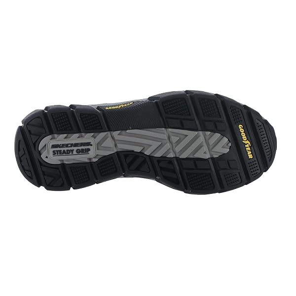 SKECHERS SLIP-INS RELAXED FIT: RESPECTED-HOLMGREN MEN’S SLIP ON, 12 3E US, CHARCOAL