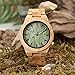 BOBO BIRD Wooden Men's Bamboo Watch with Luminous Night Silver Pointer Casual Sports Watches Gift with Box